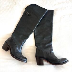 Frye Jane tall cuff over knee heeled boots 7.5